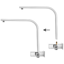 Ottimo 300mm Chrome Short Twin Shower & Lever Tap Set